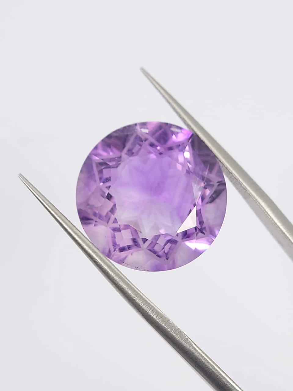 13.75ct Amethyst Round Cut Loose Gemstone From Nigeria — view 2